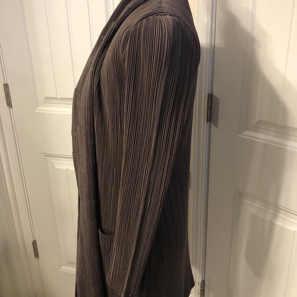 SOLD  Gray Crepe Duster Jacket - S/M - Picture 4 of 5